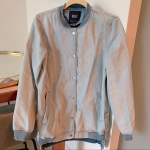 Zara denim bomber jacket